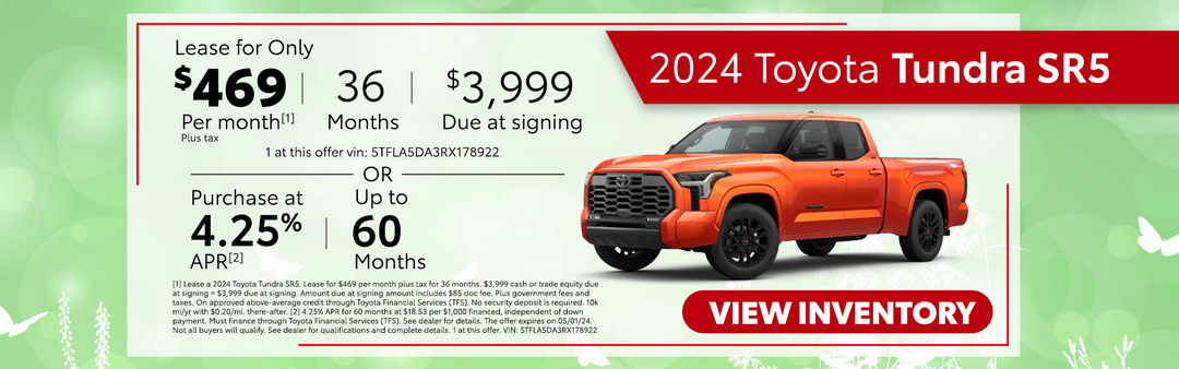 Lease a Toyota Tundra For Only $469*